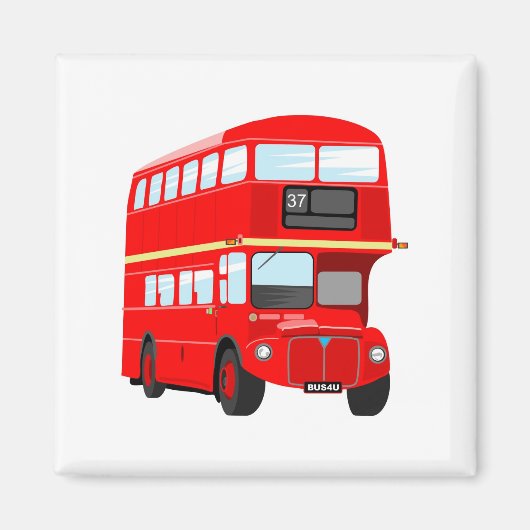 London Bus Magneet (Voorkant)