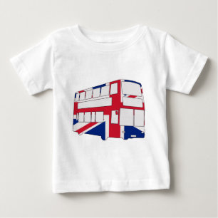 London Bus met Union Jack t shirten en geschenken