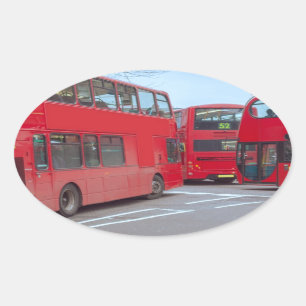 London Bus Ovale Sticker