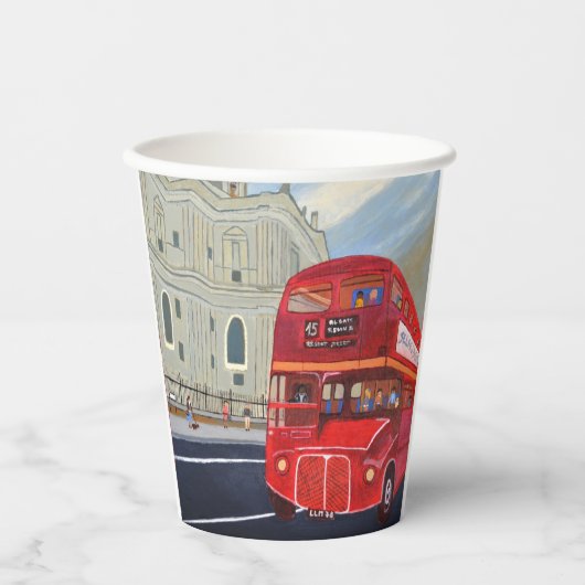 London bus papieren beker (Voorkant)