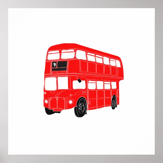 London Bus Poster (Voorkant)