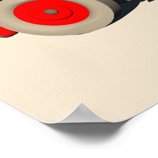 London Bus Poster (Hoek)