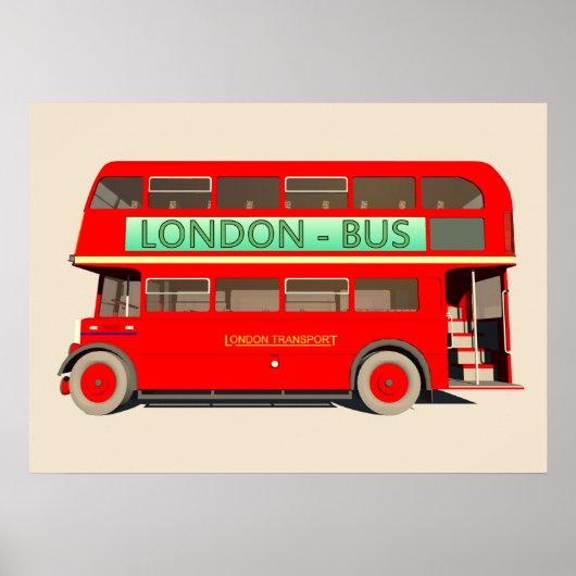 London Bus Poster (Voorkant)