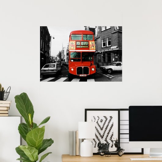London Bus Poster 2 (Thuiskantoor)