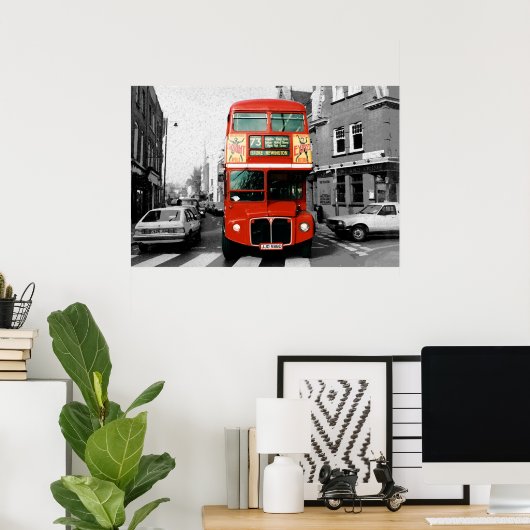 London Bus Poster 3 (Thuiskantoor)