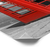 London Bus & Red Telephone Box Poster (Hoek)