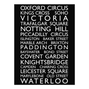 London Bus Roll (Bus Blind) Foto Afdruk