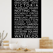 London Bus Roll (Bus Blind) Poster (Keuken)