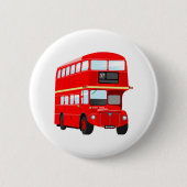 London Bus Ronde Button 5,7 Cm (Voorkant)