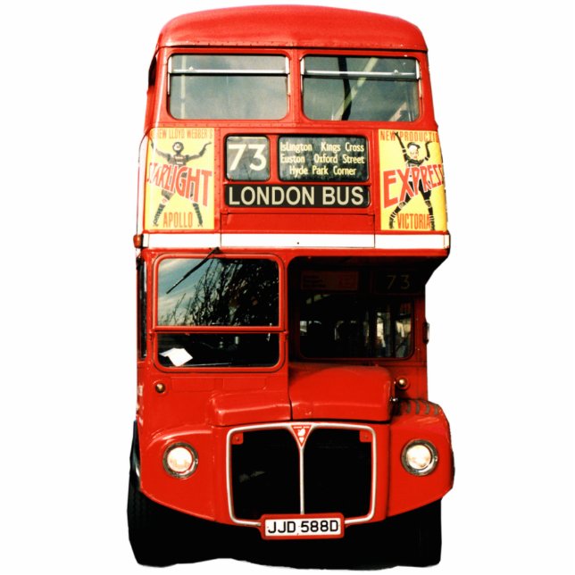 London Bus Sculpture Magnet Fotobeeldje Magneet (Voorkant)