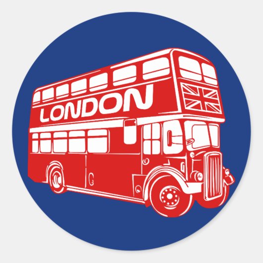 London Bus Sticker (Voorkant)