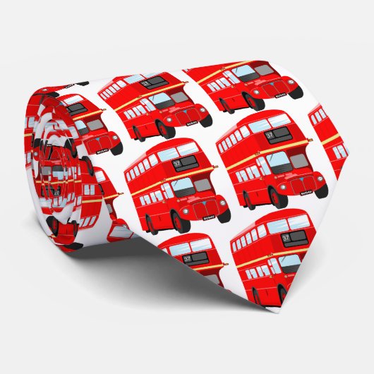 London Bus Stropdas (Opgerold)