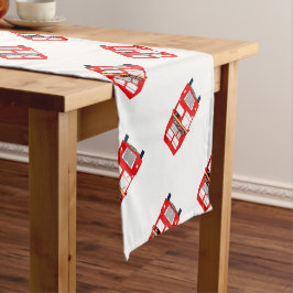 London Bus Table Runner Korte Tafelloper