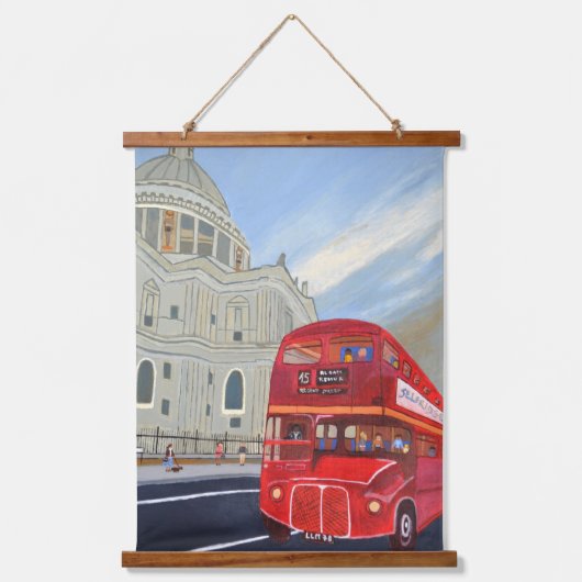 London Bus Tapestry Hangend Wandkleed (Voorkant)