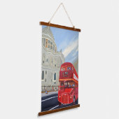 London Bus Tapestry Hangend Wandkleed (Gebogen)