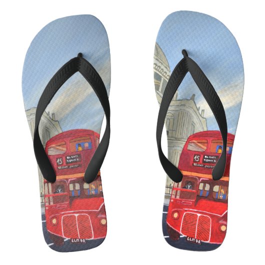 London Bus Teenslippers (Voetbed)
