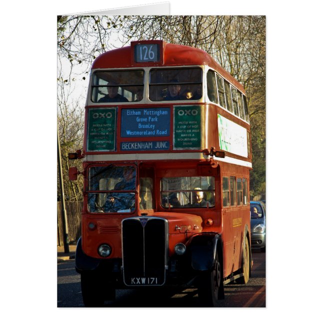 London Bus - Vintage (Voorkant)