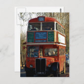 London Bus - Vintage Briefkaart (Voorkant / Achterkant)