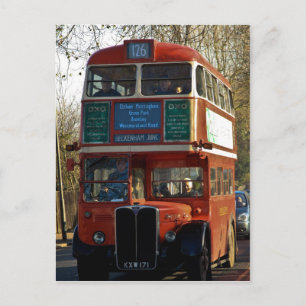 London Bus - Vintage Briefkaart