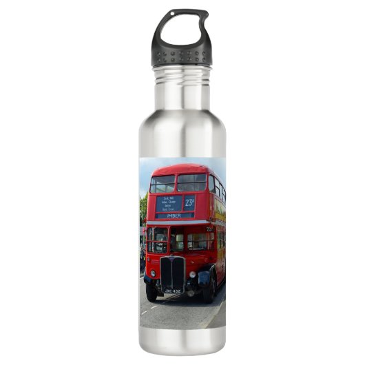 London Bus Vintage Waterfles (Voorkant)