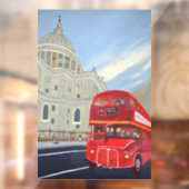 London Bus Window Cling Raamsticker (Vel 2)