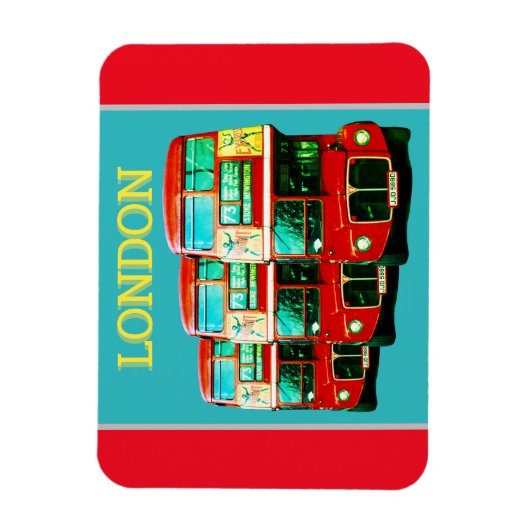 London Buses Fridge Magnet Magneet (Verticaal)