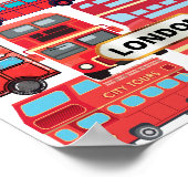 London Buses-Quaint en functioneel poster (Hoek)