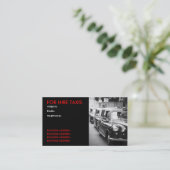 London cabbies visitekaartje (Staand voorkant)