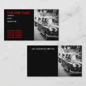 London cabbies visitekaartje (Voorkant / Achterkant)