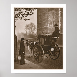 London Cabmen uit 'Street Life in London', 1877- Poster