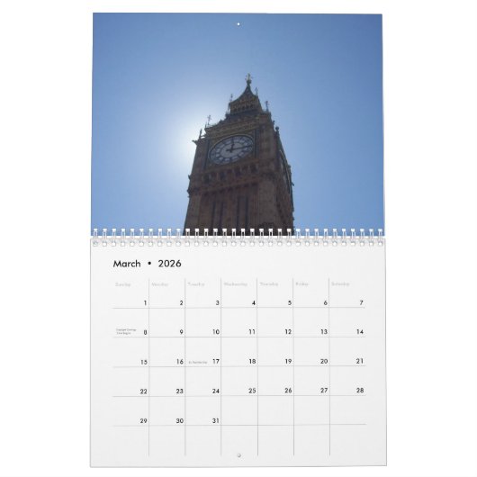 London Calendar 2023 Kalender (Mar 2026)