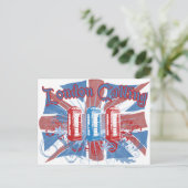 London Calling Briefkaart (Staand voorkant)