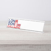 London Calling Bureau Naambordje (Voorkant)