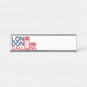 London Calling Bureau Naambordje (Voorkant)