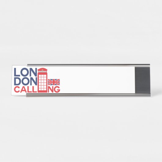London Calling Bureau Naambordje (Voorkant)