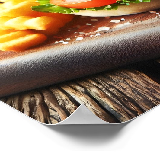 London Calling Burger Poster (Hoek)