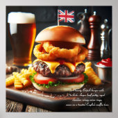 London Calling Burger Poster (Voorkant)