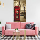 London Calling Canvas Afdruk (Insitu (Woonkamer))