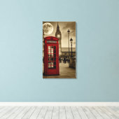 London Calling Canvas Afdruk (Insitu (Houten vloer))