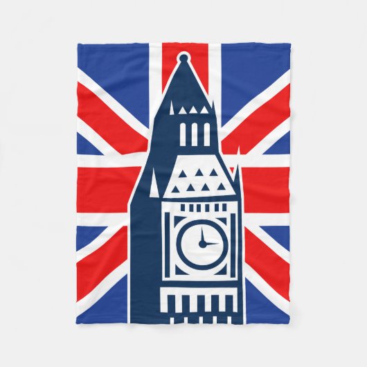 London Calling Fleece Deken (Voorkant)