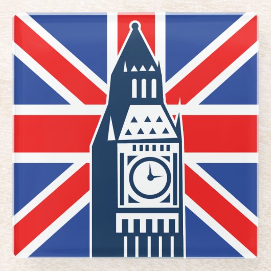 London Calling Glazen Onderzetter (Voorkant)