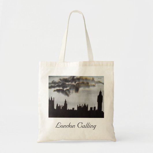 London Calling Houses of Parliament Canvas tas (Voorkant)