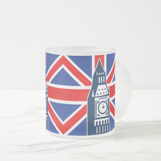 London Calling Matglas Koffiemok (Voorkant rechts)