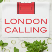 London Calling Phone Booth Theedoek (Gevouwen)