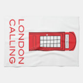 London Calling Phone Booth Theedoek (Horizontaal)