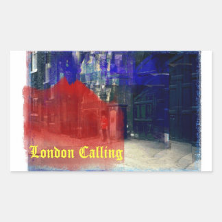 London Calling Rechthoekige Sticker