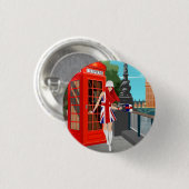 London Calling Ronde Button 3,2 Cm (Voorkant /achterkant)