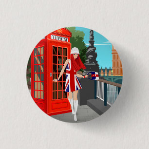 London Calling Ronde Button 3,2 Cm