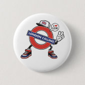 London Calling Ronde Button 5,7 Cm (Voorkant)