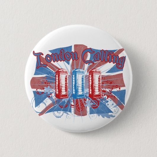 London Calling Ronde Button 5,7 Cm (Voorkant)